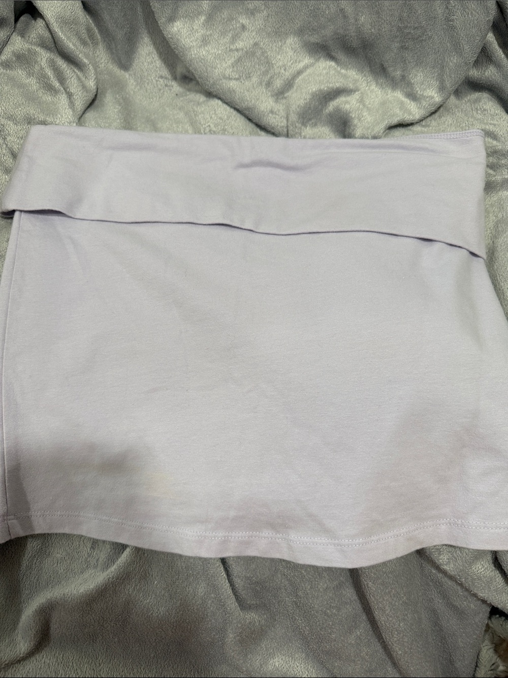 American Eagle Outfitters Light Lavender Fold-Over Crop Top